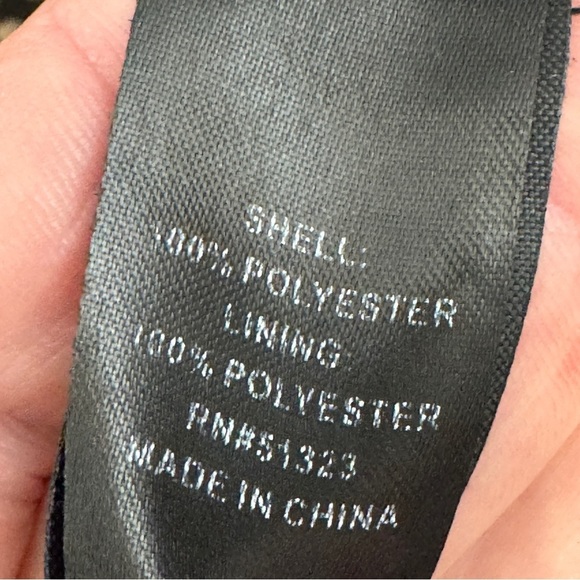 🌿 Lucky Brand Paisley Maxi Dress M Boho Black Long Sleeve Lined Flowy - Picture 7 of 8